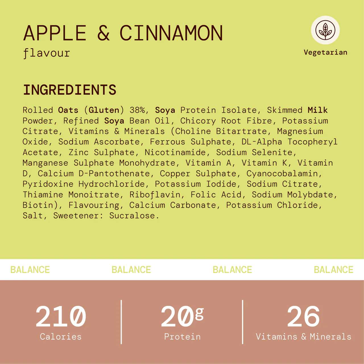 Adday Apple & Cinnamon Flavoured Oat Porridge 7 Sachets - Image 2