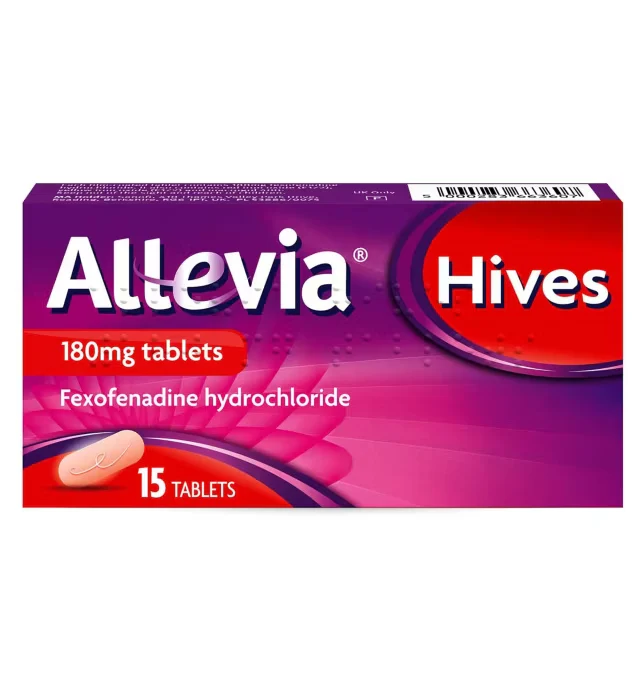Allevia Hives 180mg 15 Tablets