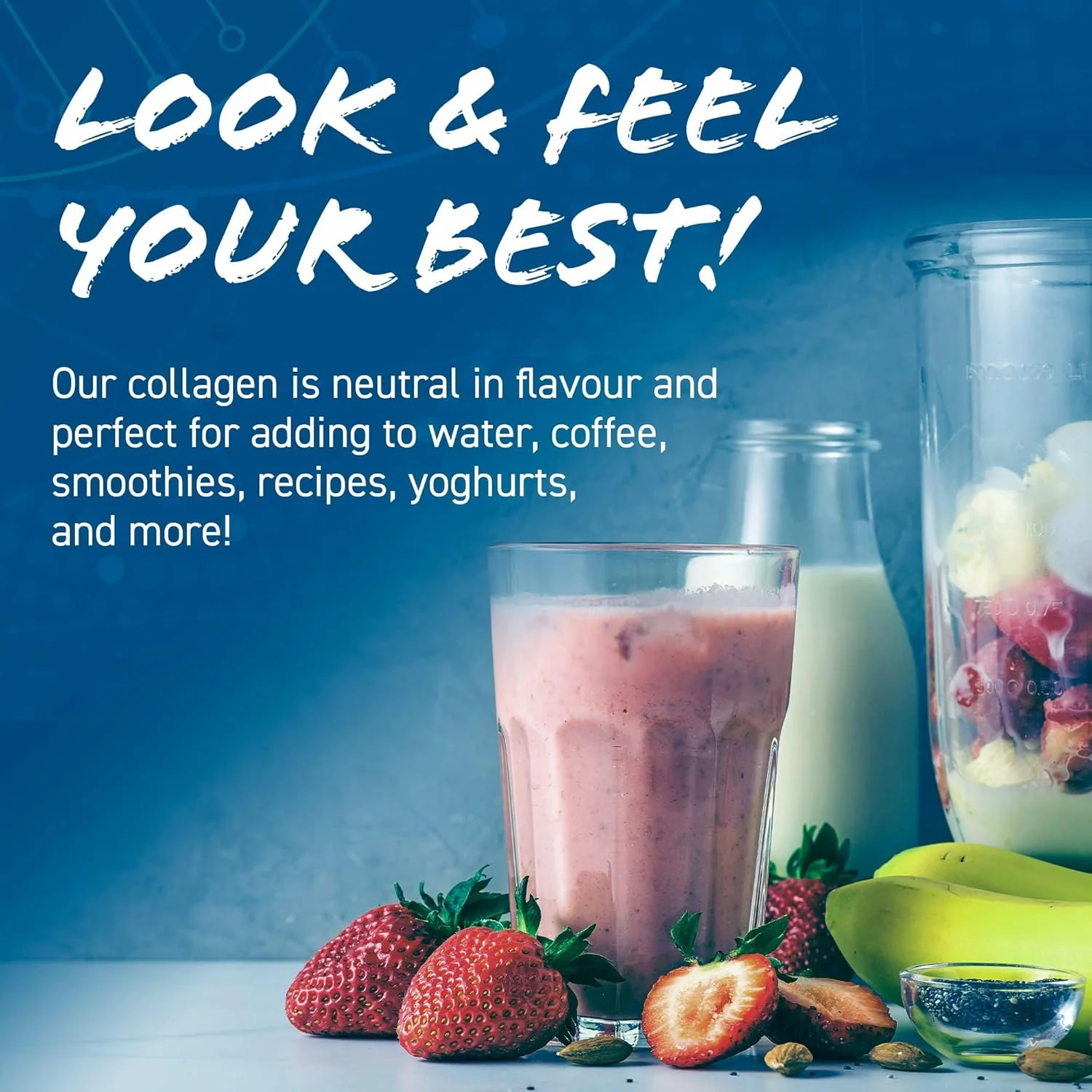 Applied Nutrition Marine Collagen Powder Strawberry & Raspberry Flavour 300g - Image 8