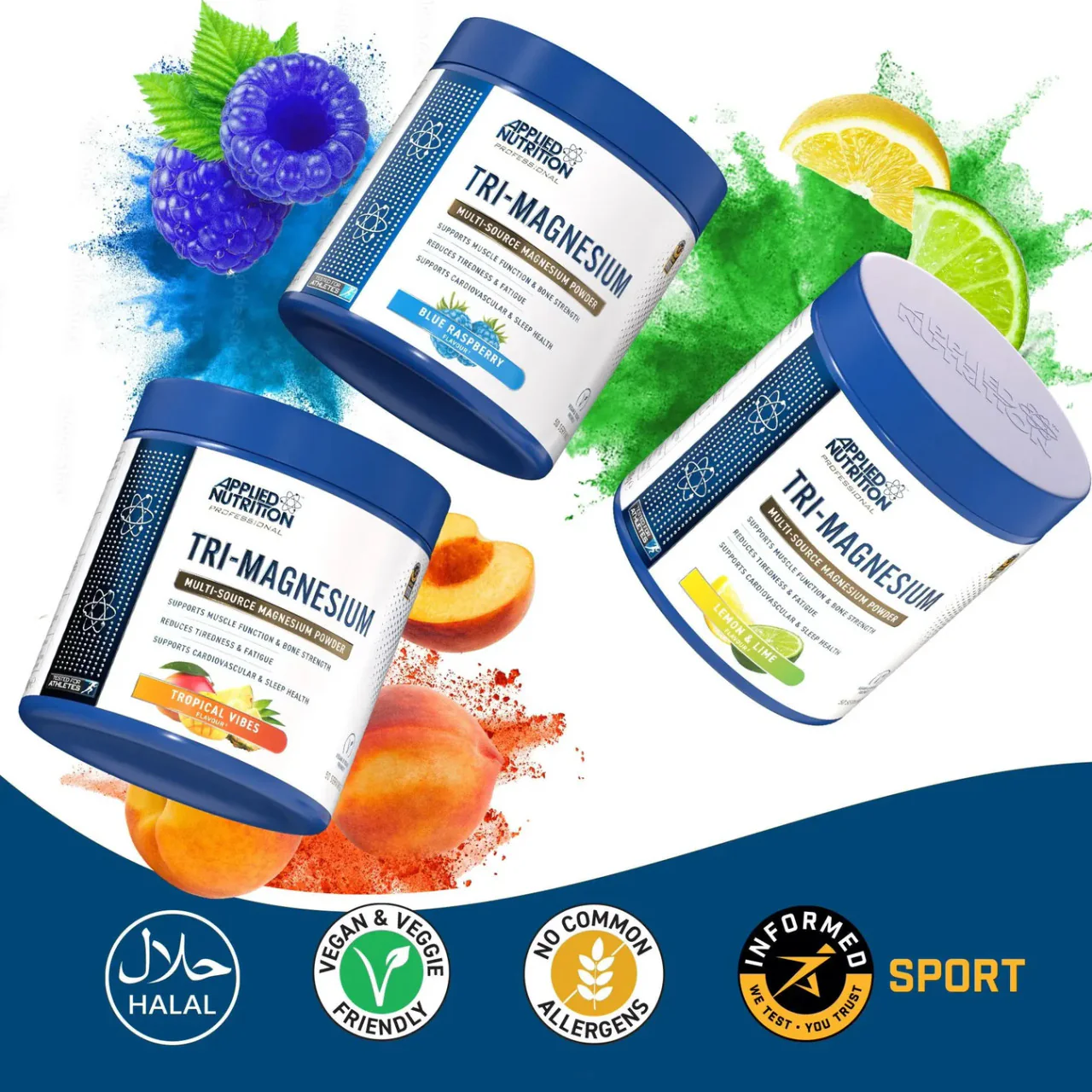 Applied Nutrition Tri Magnesium Powder Strawberry Raspberry Flavour 200g - Image 6