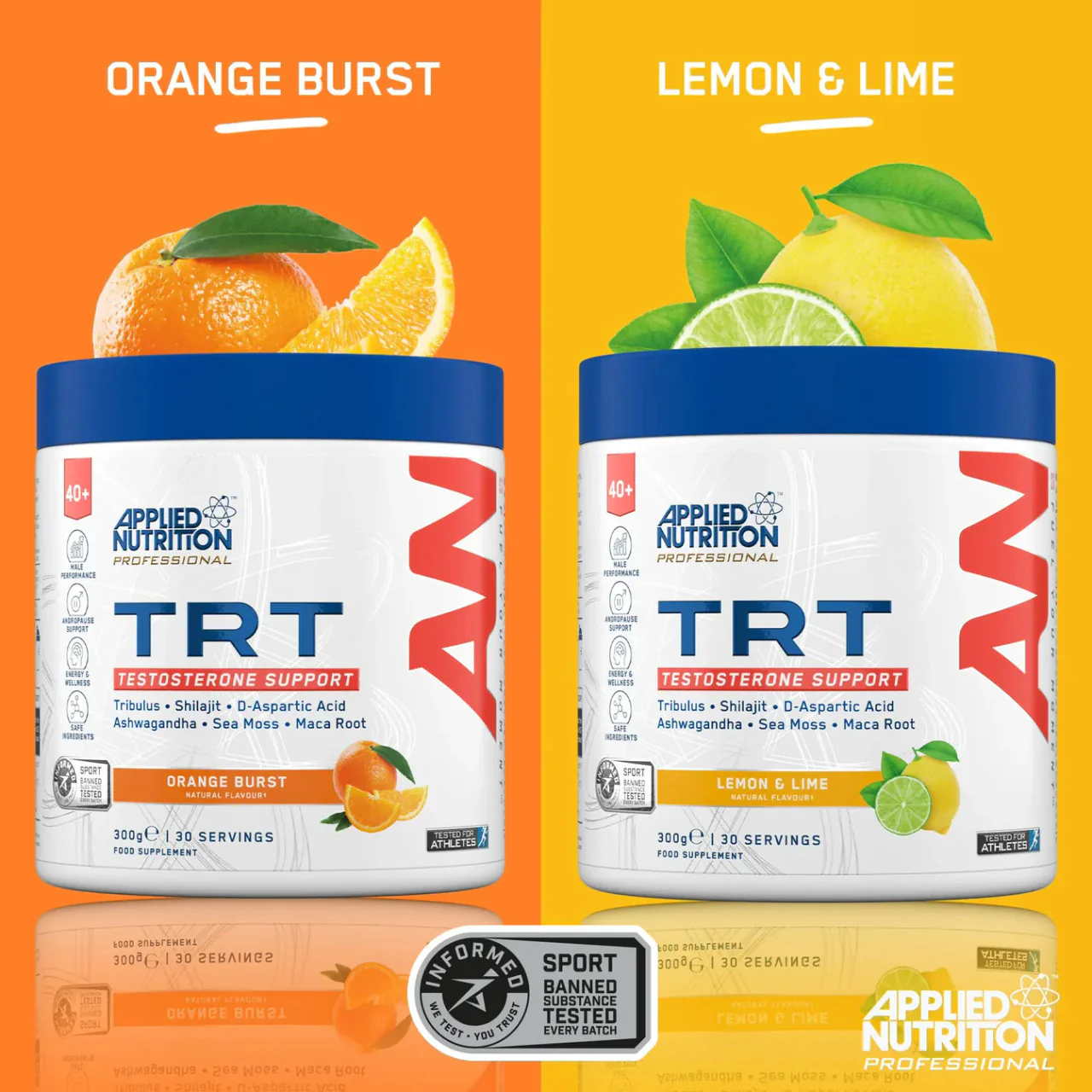 Applied Nutrition TRT Tesosterone Support Powder Lemon & Lime Flavour 300g - Image 8