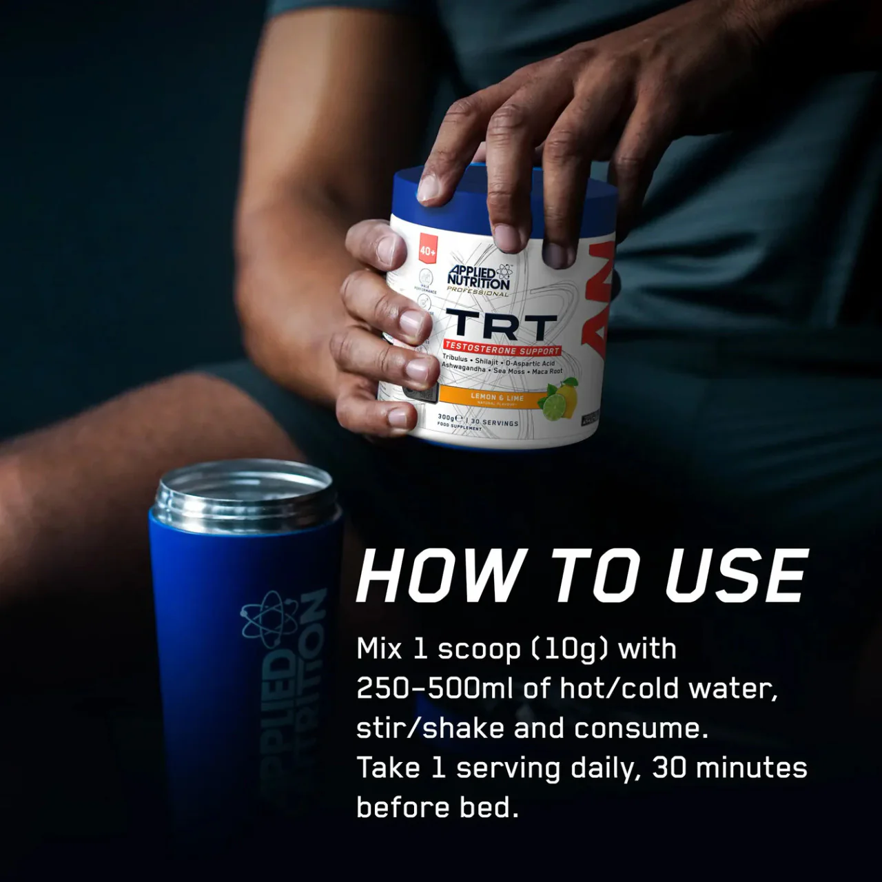 Applied Nutrition TRT Tesosterone Support Powder Orange Burst Flavour 300g - Image 6