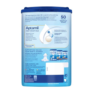 Aptamil 1 First Infant Milk from Birth 800g - Image 2