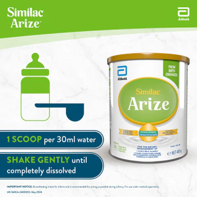 Arize Similac Cows Milk Protein Free Infant Formula From Birth 400g - Image 4
