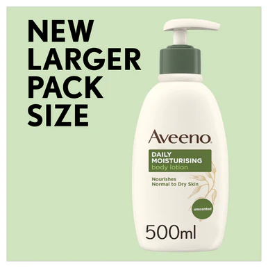 Aveeno Daily Moisturising Body Lotion Moisturiser Sensitive Skin 500ml - Image 2