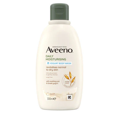 Aveeno Moisturising Yogurt Body Wash Vanilla & Oat Scent 300ml