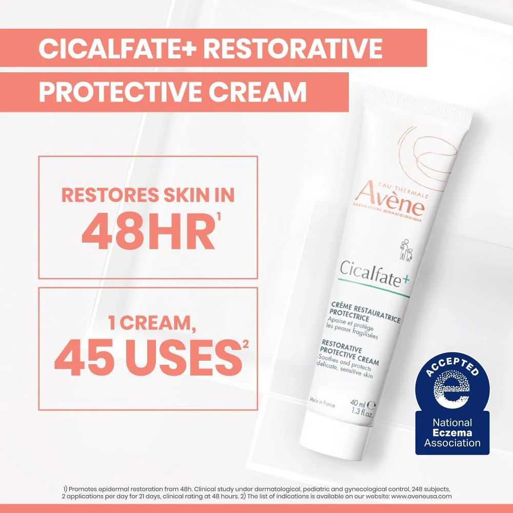 Avene Cicalfate+ Repairing Protective Cream for Sensitive Irritated Skin 40ml - Image 2