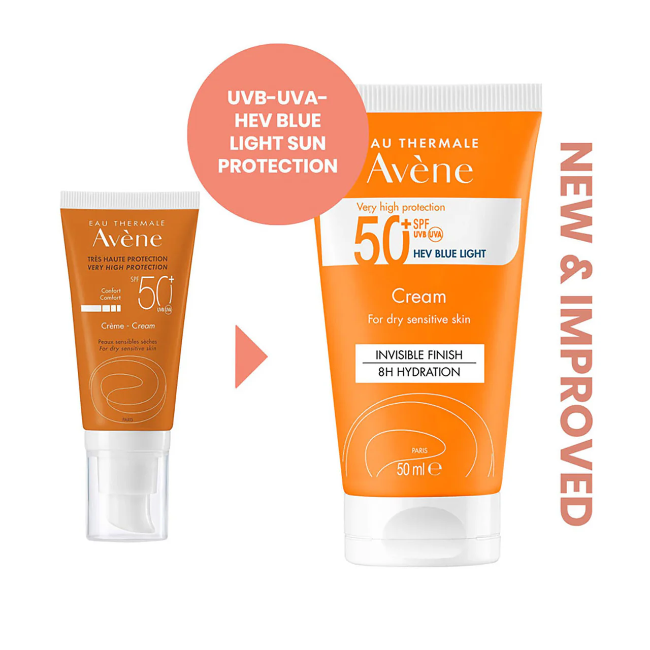 Avene Very High Protection Sun Cream SPF50+ for Dry Sensitive Skin 50ml - Image 3