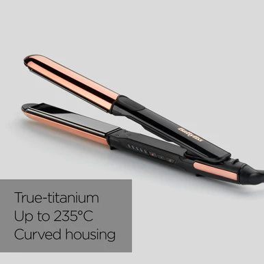 BaByliss Titanium Brilliance Straight & Curl Straightener - Image 3