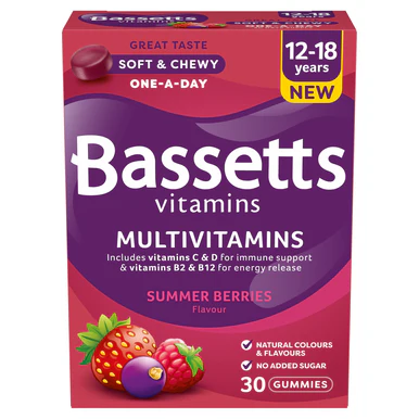 Bassetts Vitamins 12-18 Summer Berries Flavour Multivitamins 30 Gummies