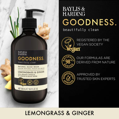 Baylis & Harding Kindness+ Vitamin C Brighten/Glow Hand Wash 500ml - Image 3