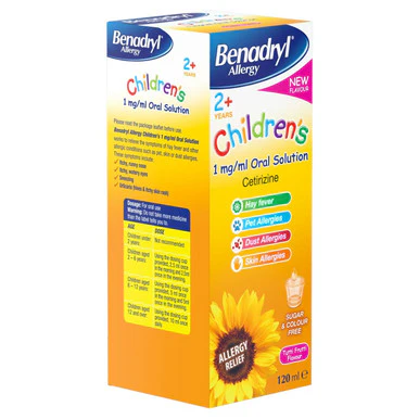 Benadryl Allergy Children's 1mg/ml Oral 100ml - Image 4