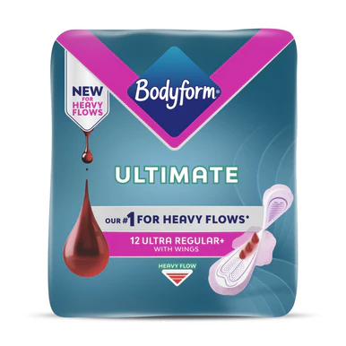 Bodyform Ultimate Ultra Regular Sanitary Towels with Wings 12s