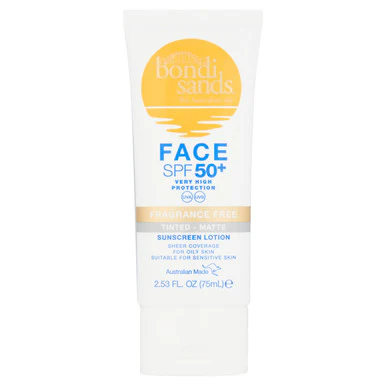 Bondi Sands Matte Tinted Face Lotion Fragrance Free Spf 50+ Bs839 75ml