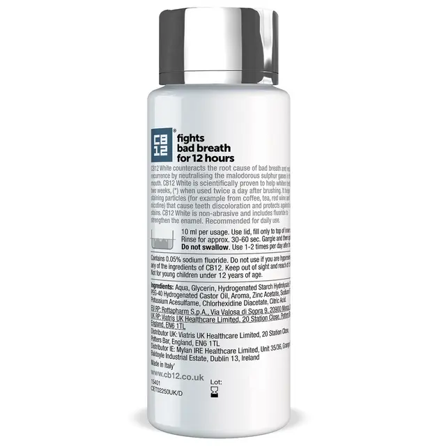 CB12 Whitening Peppermint Mouthwash 250ml x 6 - Image 2