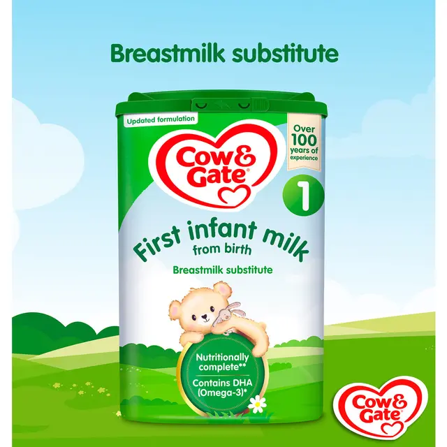 Cow & Gate 1 First Baby Milk Formula From Birth 800g - Image 2