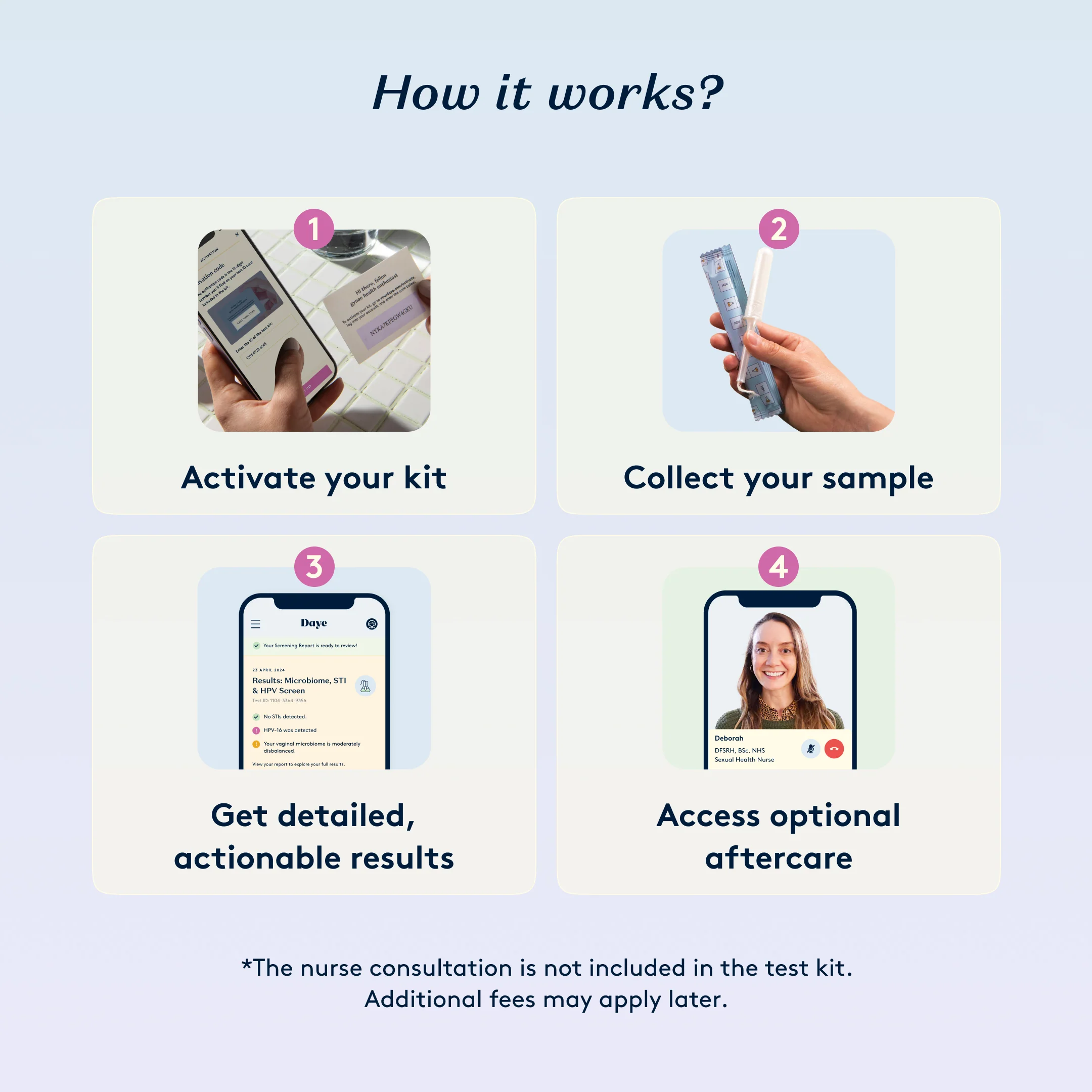 Daye At-Home STI Test Kit Discreet STI Screening with Diagnostic Tampon (Tests Chlamydia, Gonorrhoea & More) - Image 4