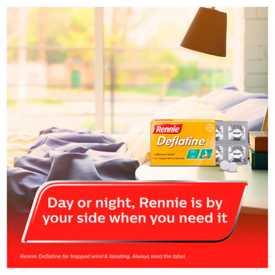 Deflatine Heartburn, Indigestion & Trapped Wind Relief 36 Tablets - Image 2