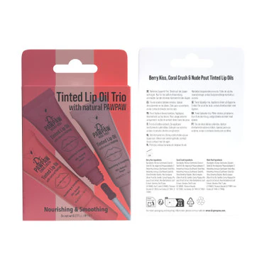 Dr.PAWPAW Tinted Lip Oil Trio 8ml x 3 - Image 3