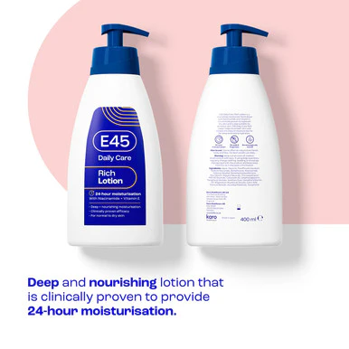 E45 Rich 24HR Lotion 400ml - Image 3