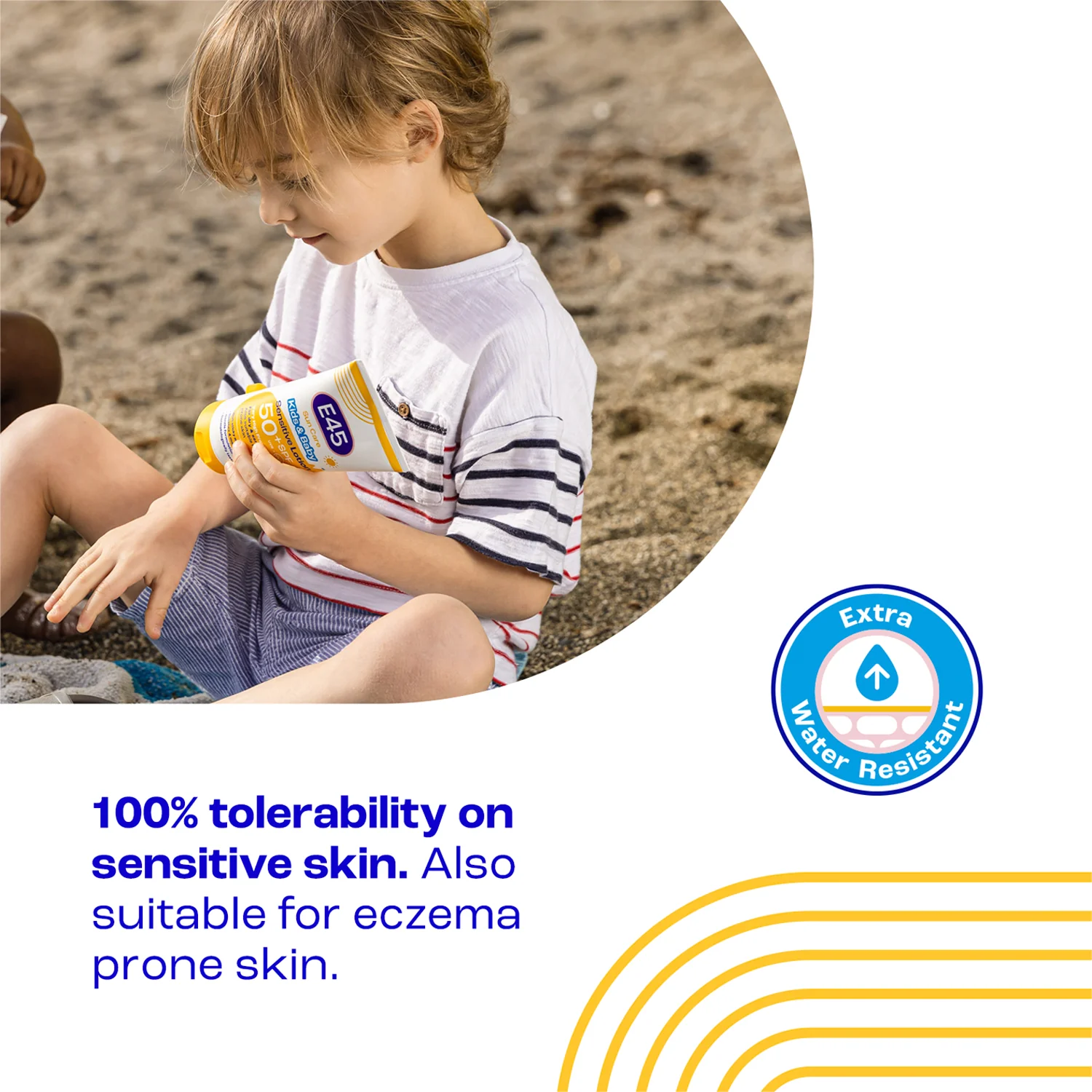 E45 Sun Care Kids & Baby Sensitive Lotion SPF50+ 180ml - Image 3