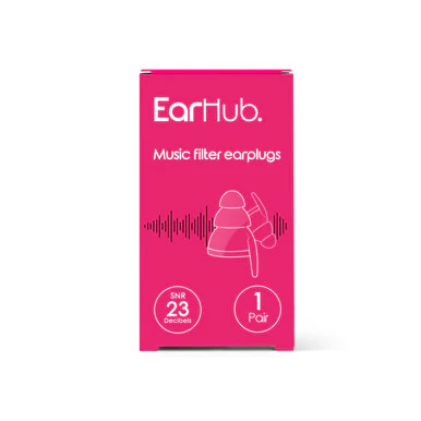 EarHub Music Filter Earplugs With Keychain Case - Image 3
