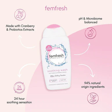 Femfresh Soothing Wash 250ml - Image 2