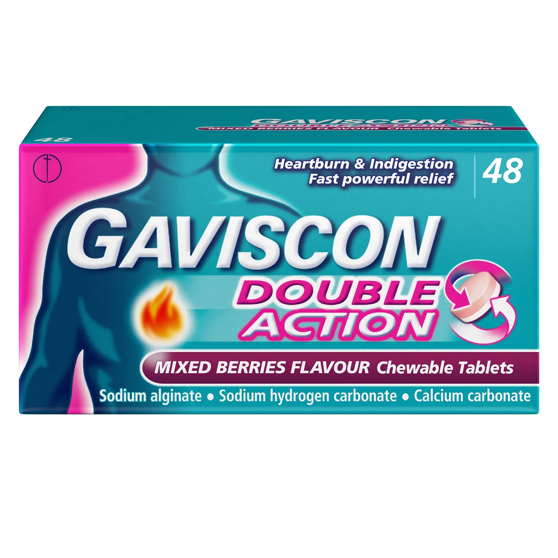 Gaviscon Double Action chewable tablets mixed berry - Image 6