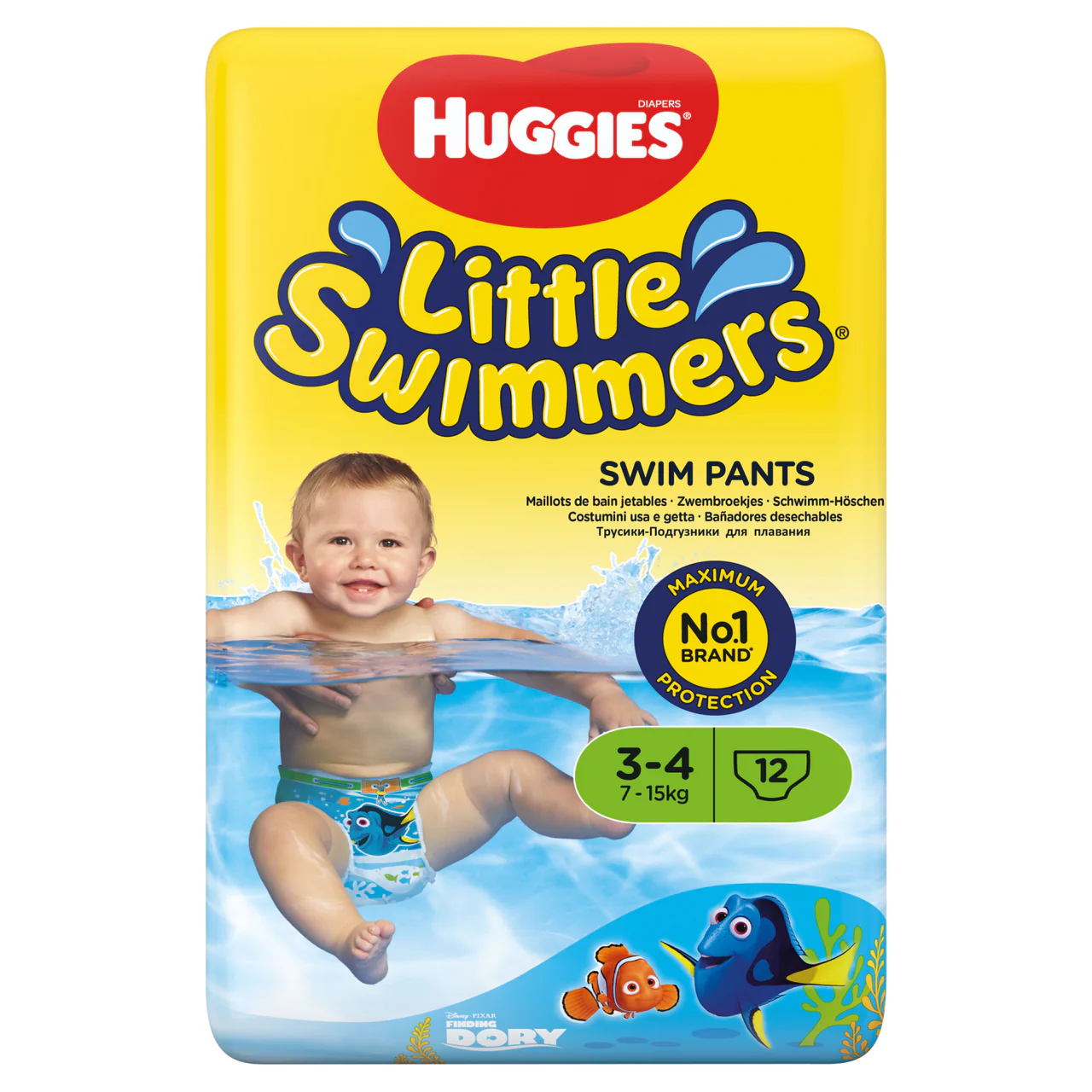 Huggies Little Swimmers Swim Nappies Size 3-4 12 Pack