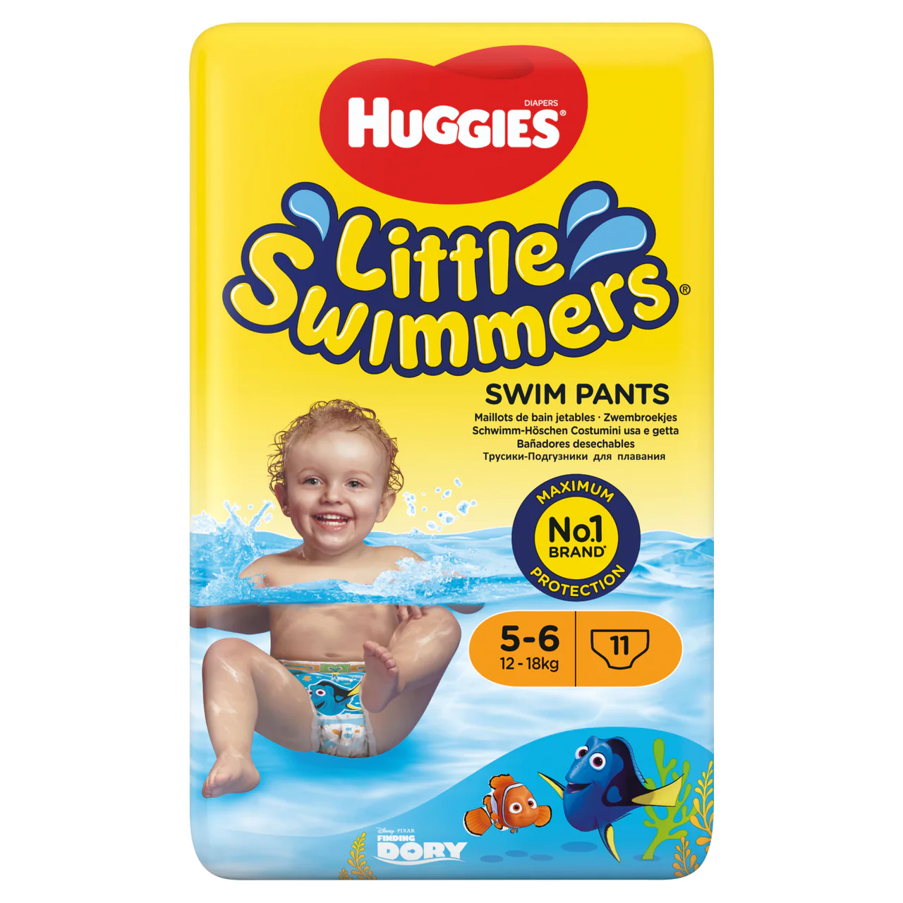 Huggies Little Swimmers Swim Nappies Size 5-6 11 Pack