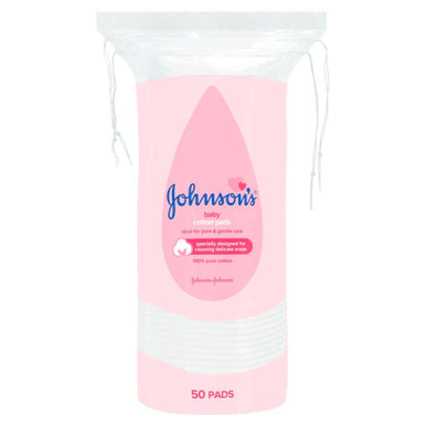 Johnson's Baby Cotton Pads 50 Pack