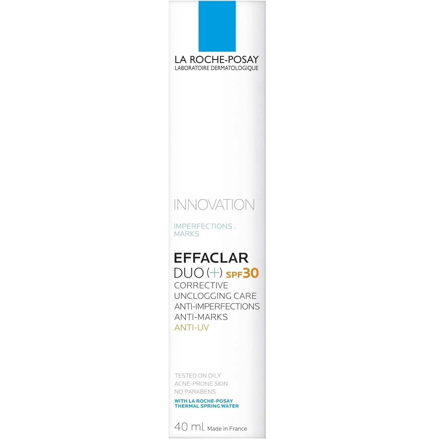 La Roche Posay Effaclar Duo+ SPF30 Anti Imperfection Moisturiser 40ml - Image 3
