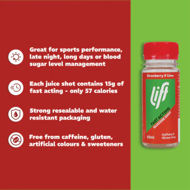 Lift Glucojuice Shot Strawberry & Lime 60ml - Image 4