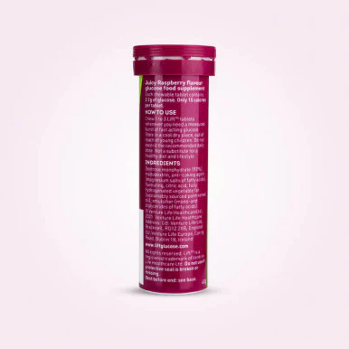 Lift Glucose Chews Raspberry Tube 10 - Image 2