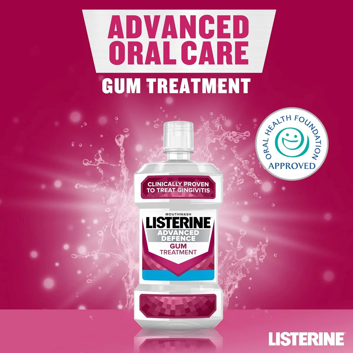 Listerine Advanced Defence Gum Therapy Mouthwash 500ml - Image 2