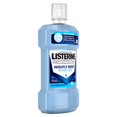 Listerine Advanced Nightly Reset Mouthwash Midnight Mint 500ml - Image 2