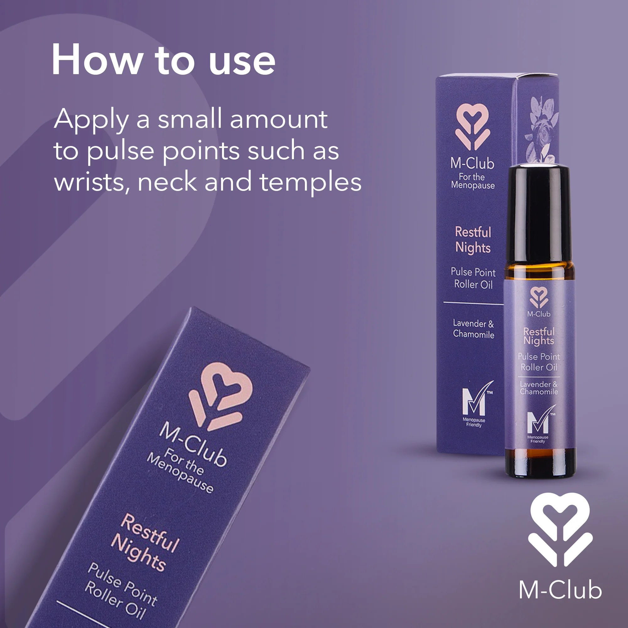 M-Club Restful Nights Pulse Point Roller Oil 8ml - Image 4
