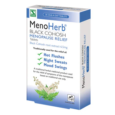 MenoHerb Black Cohosh Menopause Relief 30 Tablets - Image 3