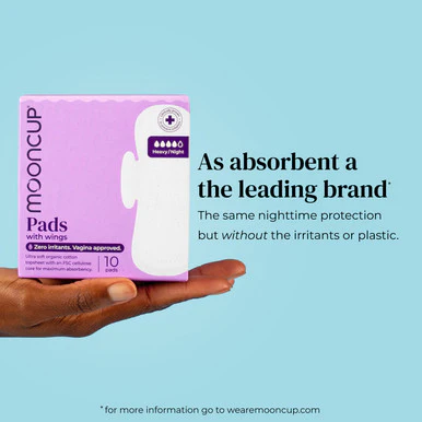 Mooncup Pads with Wings Heavy / Night 10 Pads - Image 2