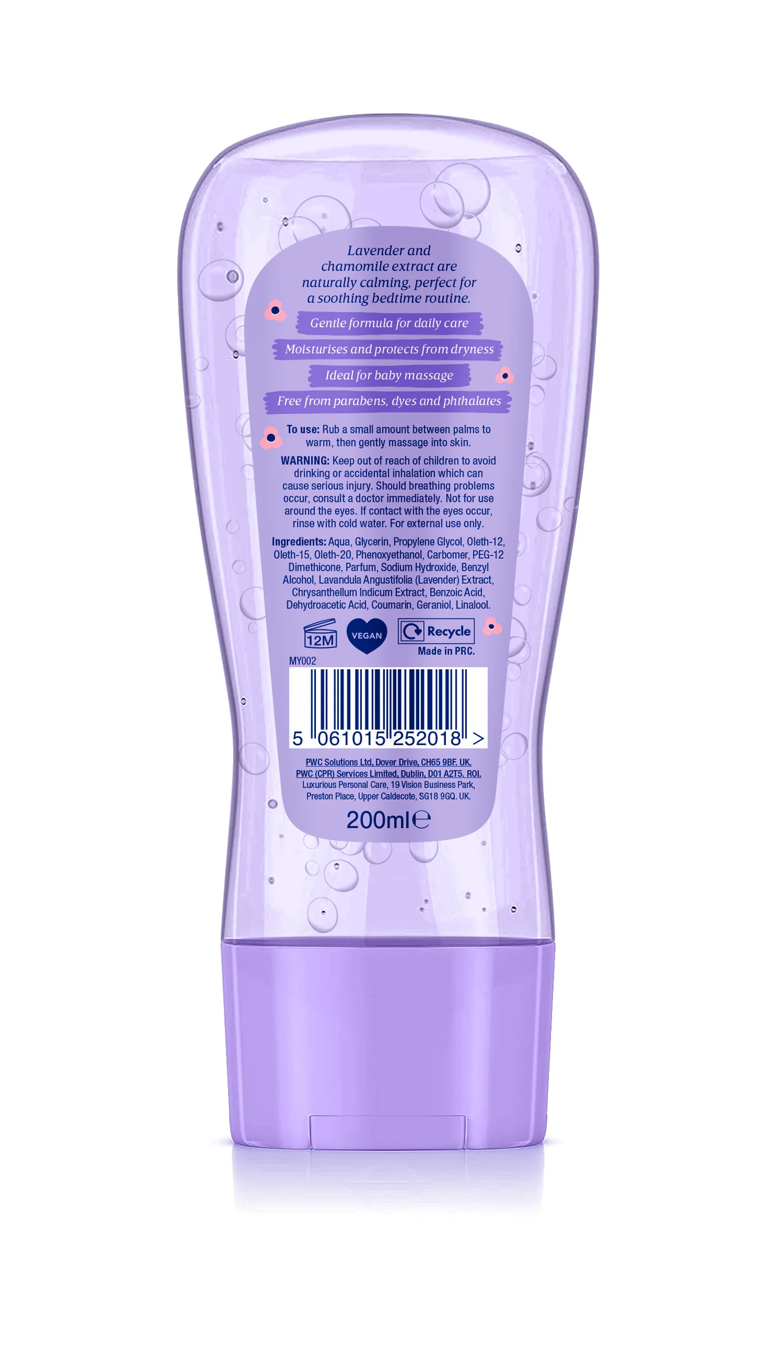 My Little Miracle Oil Gel Lavender & Chamomile 200ml - Image 2