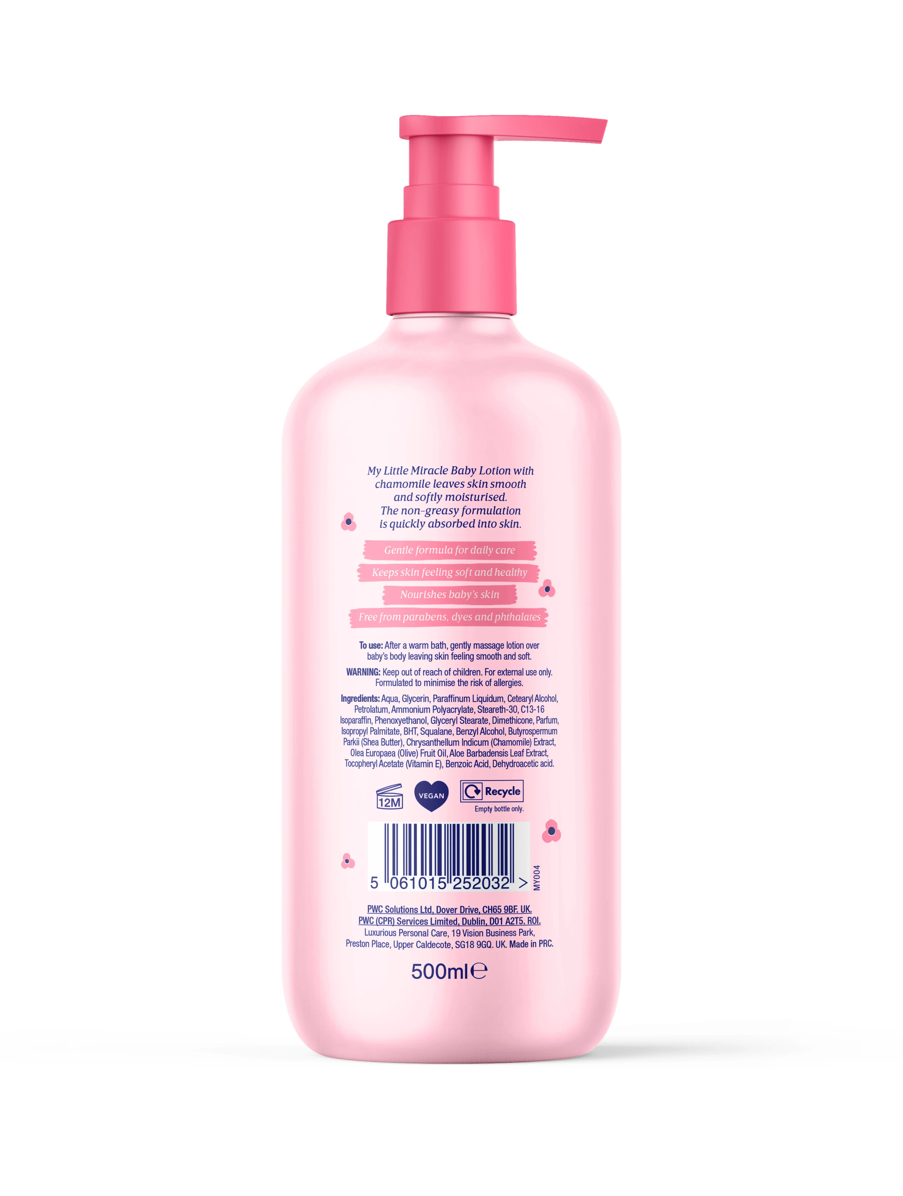 My Little Miracle Baby Lotion & Pump 500ml - Image 2