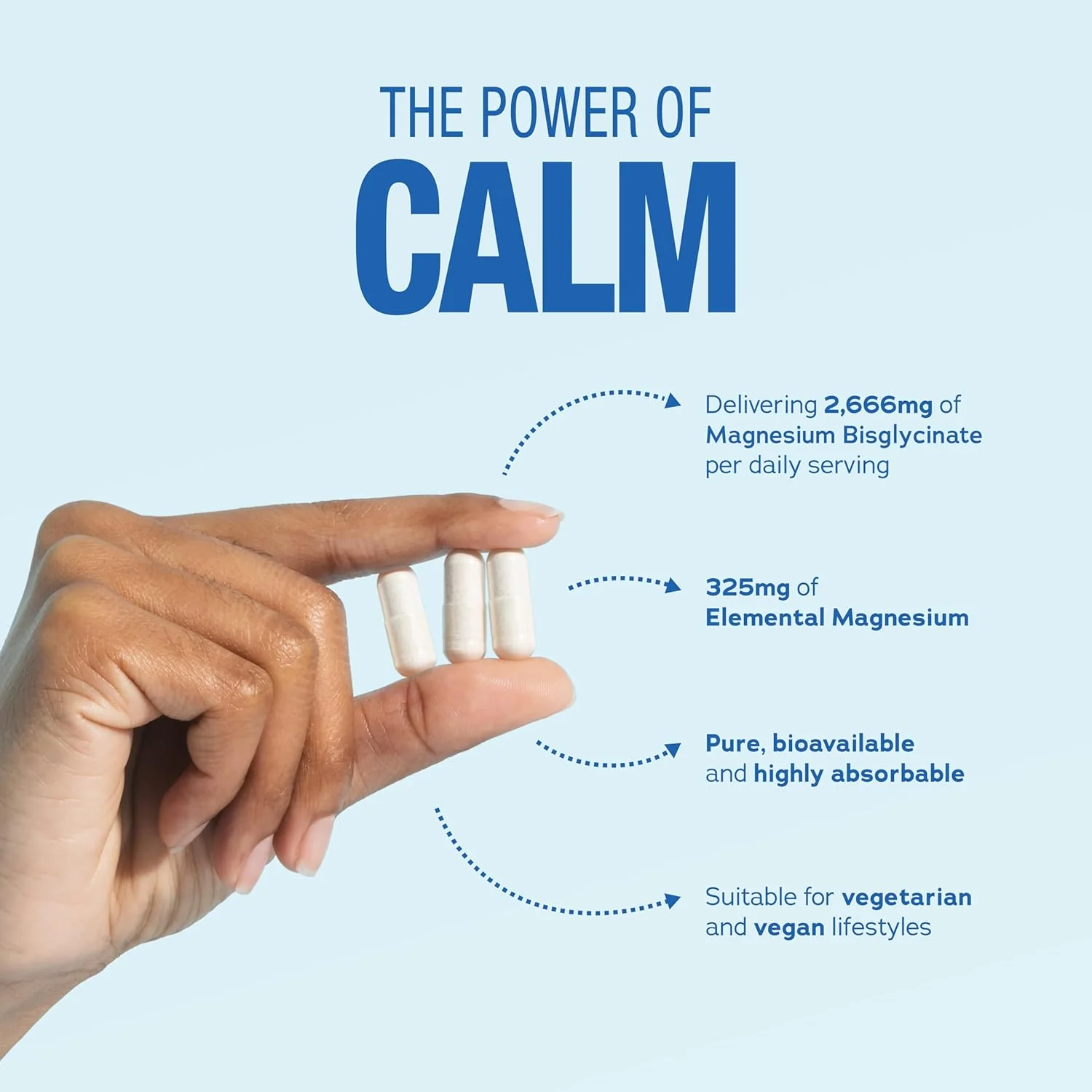 Natural Vitality Magnesium Glycinate 2660mg 90 Capsules - Image 3
