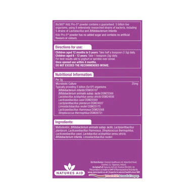 Natures Aid  Kidz Pro-5 Daily Microbiotic 90g - Image 2