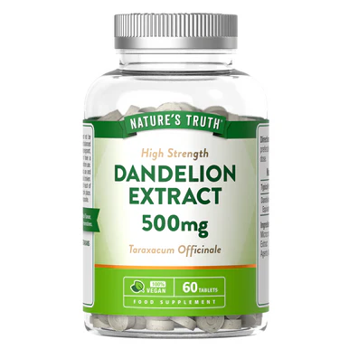 Nature's Truth Dandelion Extract 500mg  60 Tablets