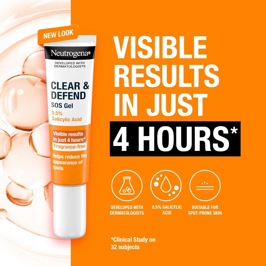 Neutrogena Clear & Defend 0.5% Salicylic Acid Rapid Gel 15ml - Image 2