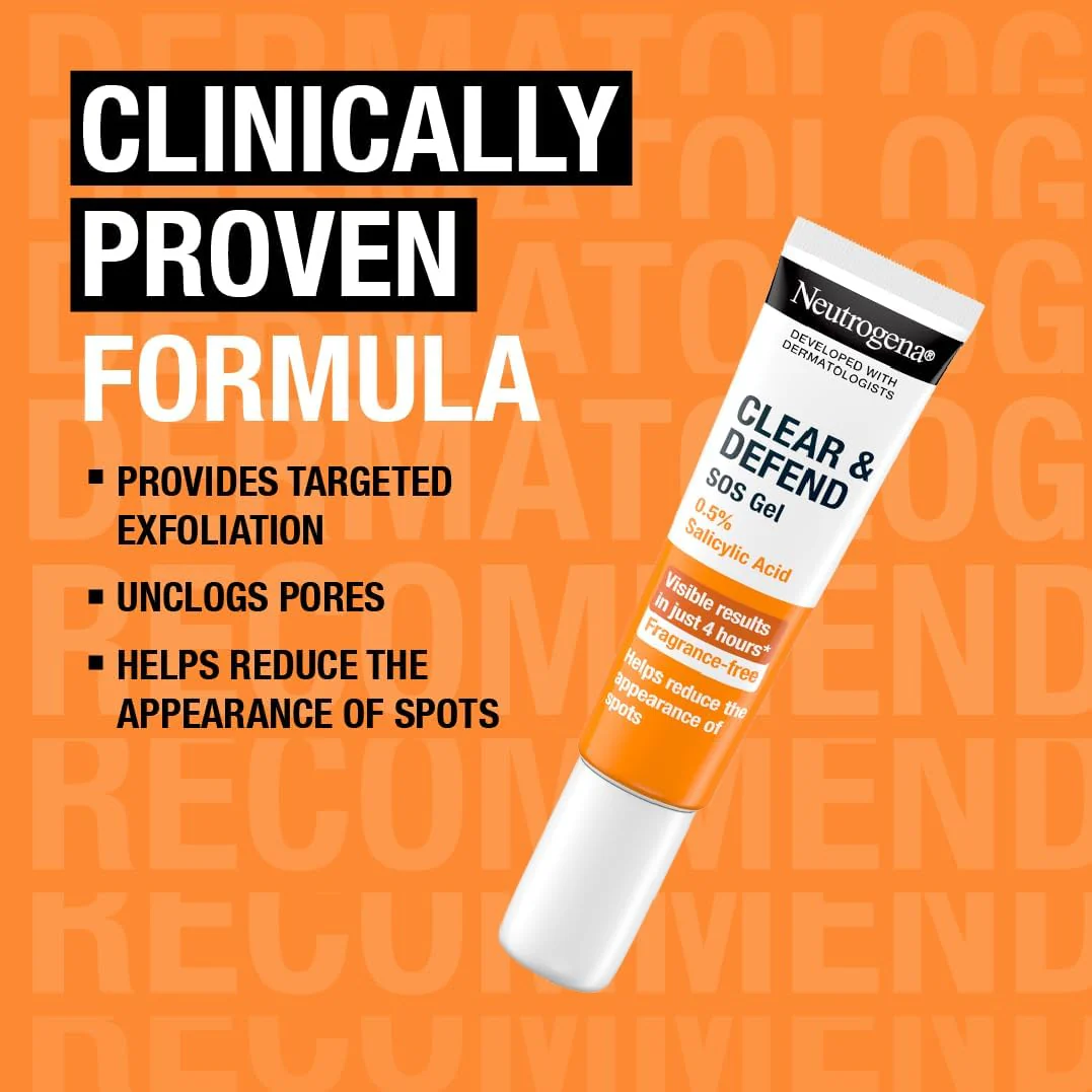 Neutrogena Clear & Defend 0.5% Salicylic Acid Rapid Gel 15ml - Image 4