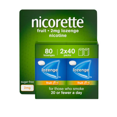 Nicorette Fruit Lozenge 2mg 80 Pack