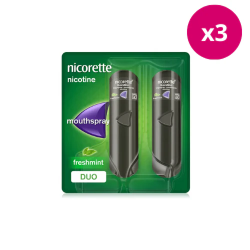 Nicorette QuickMist Freshmint Mouthspray 1mg x 3