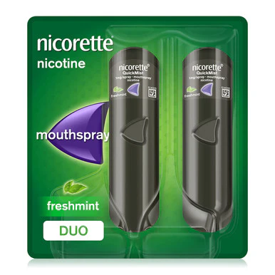 Nicorette QuickMist Freshmint Mouthspray 1mg Duo Pack
