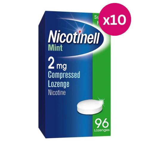 Nicotinell 2mg Mint Lozenges 96 Pieces x 10